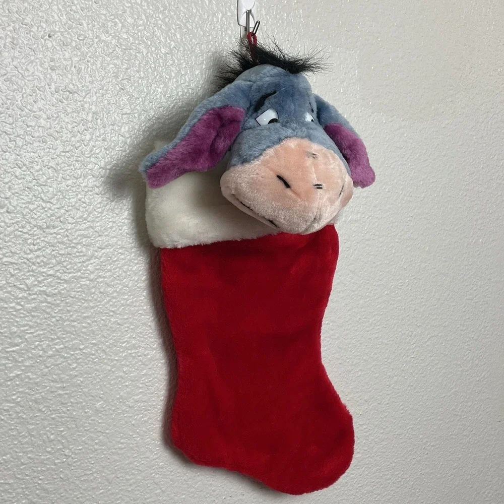 Eeyore Christmas Stockings Vintage 3D Disney Plush‎ Decoration Winnie The Pooh